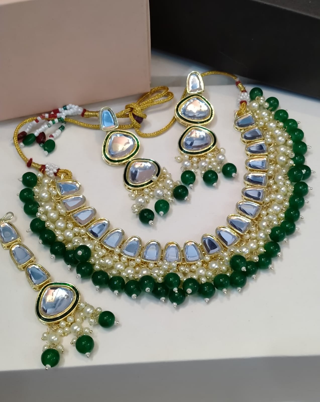 indian Jaipuri Kundan neckless set