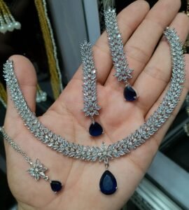 Indian necklace bhindi with Jhumki