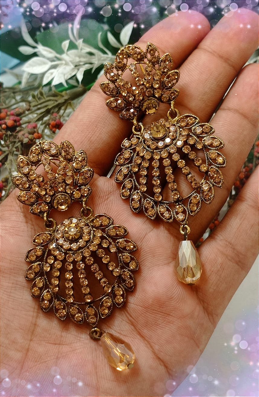 Antique Bali Earring Best Quality Collection Stonework Earring