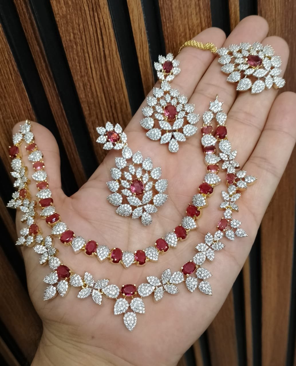 necklace Bindiya with Jhumki